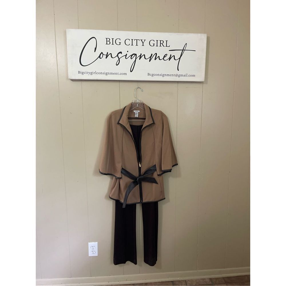 Cache Brown pantsuit 